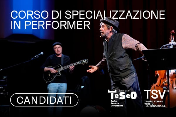 Corso di specializzazione in Performer: iscrizioni fino al 13 dicembre